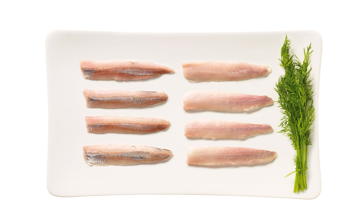 Baltic herring fillet, without skin